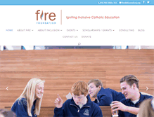 Tablet Screenshot of firefoundation.org